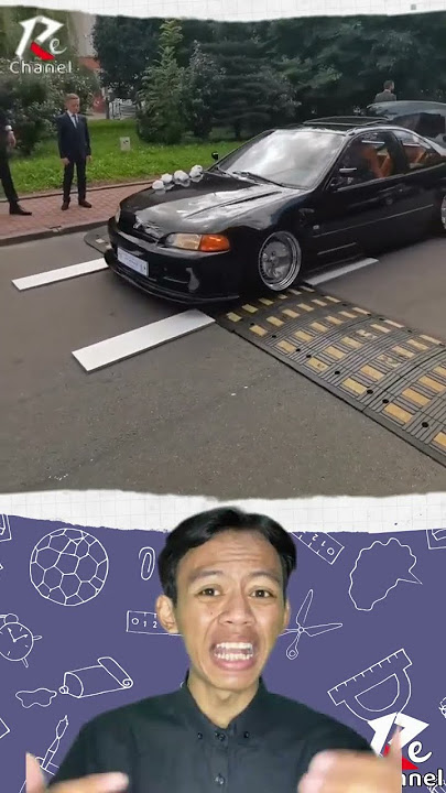Mobil harus di ganjal papan agar tidak gasruk saat lewat polisi tidur #youtubeshorts