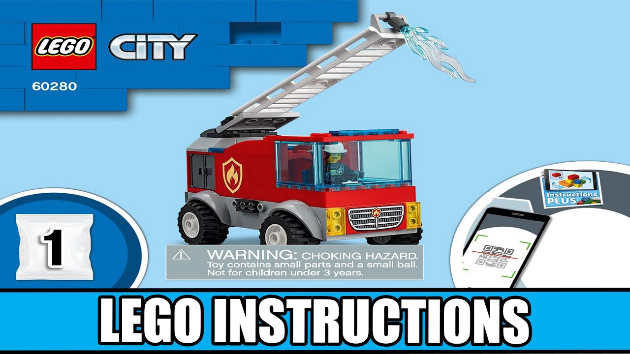 LEGO City 60280 Fire Ladder Truck building instructions