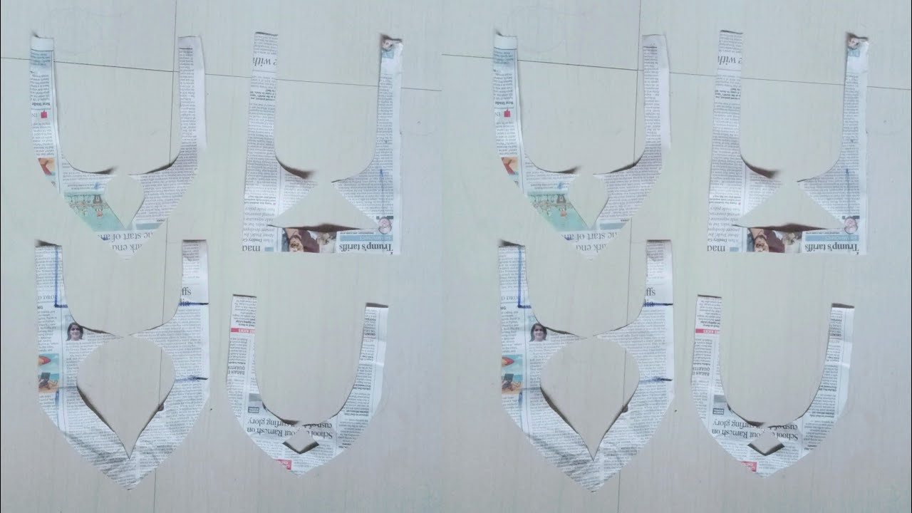गला कि डिजाइन कटिंग करना सीखे # पेपर पर रखें ||