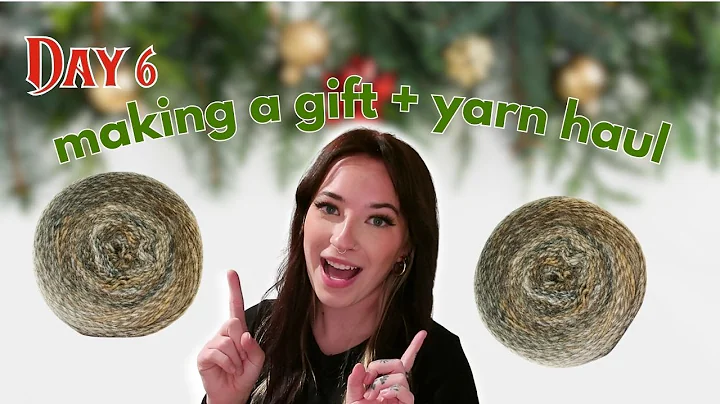 VLOGMAS DAY 6 🎄 Making a Christmas Gift + A Small Yarn Haul!