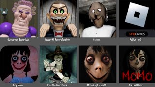 Grumpy Gran,Mr Funny's Toyshop,Granny,Roblox,Lady Momo,Eyes,Momo Scary Escape 3D,The Last Horror screenshot 5