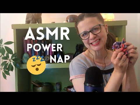 ASMR 15 Minute Nap #7 (eyes closed) 😴💙 Soothing Sounds for Sleep with Gentle Soft Spoken Wake Up