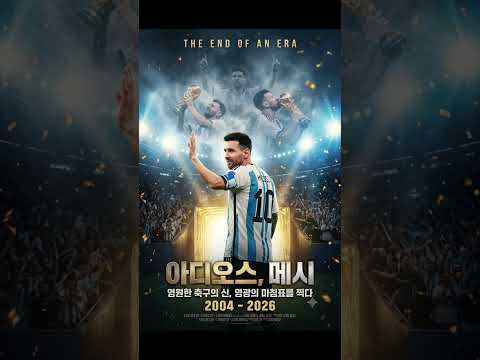 내 인생 최고의 축구선수, 잘 가요 축구의 신 메시 (2004-2026) #메시 #messi #goat #은퇴 #대표팀