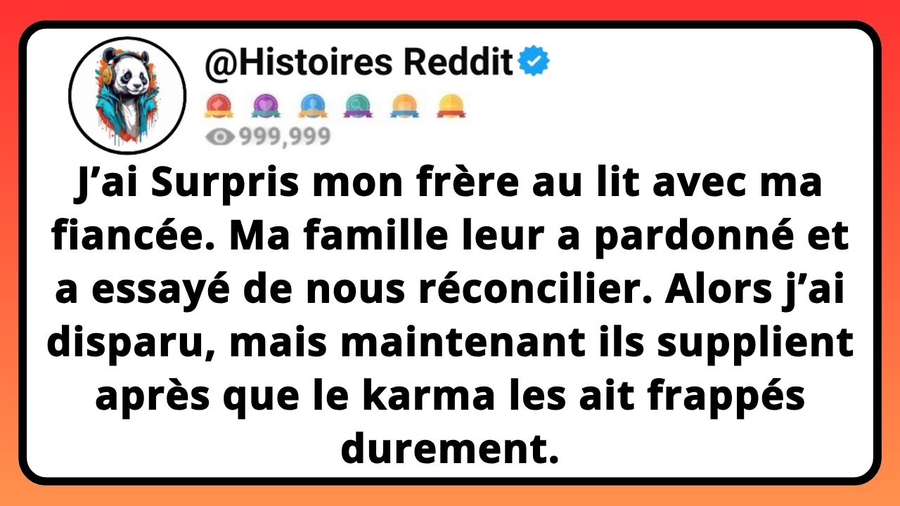 J’ai SURPRIS Mon Frère Au Lit Avec Ma FIANCÉE. Ma Famille Leur A Pardonné Et A Essayé De Nous...