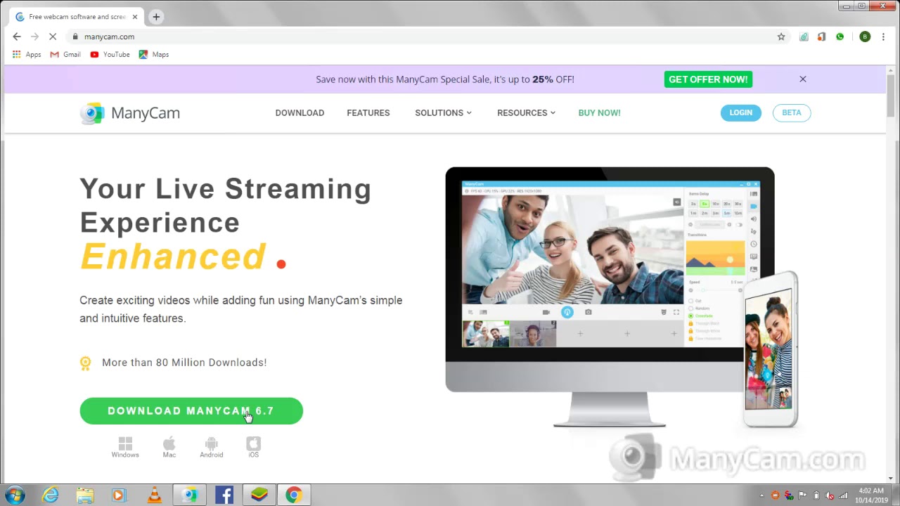 how to download many cam