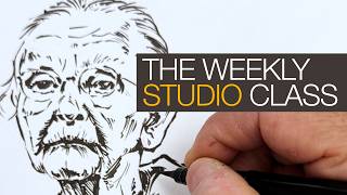 Your Weekly Studio Class: Inking A Mature Female Face!