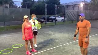 Tennis demonstration for PTR