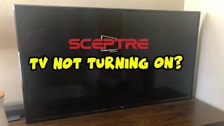 How To Fix Your Sceptre Tv That Wont Turn On - Black Screen Problem