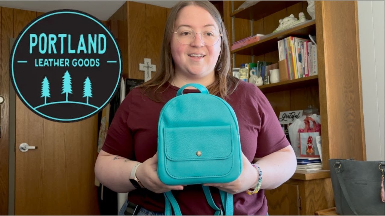 Portland Leather goods amethyst mini snap backpack Say hello to the Snap Mini Backpack: Compact and convenient  main image 3