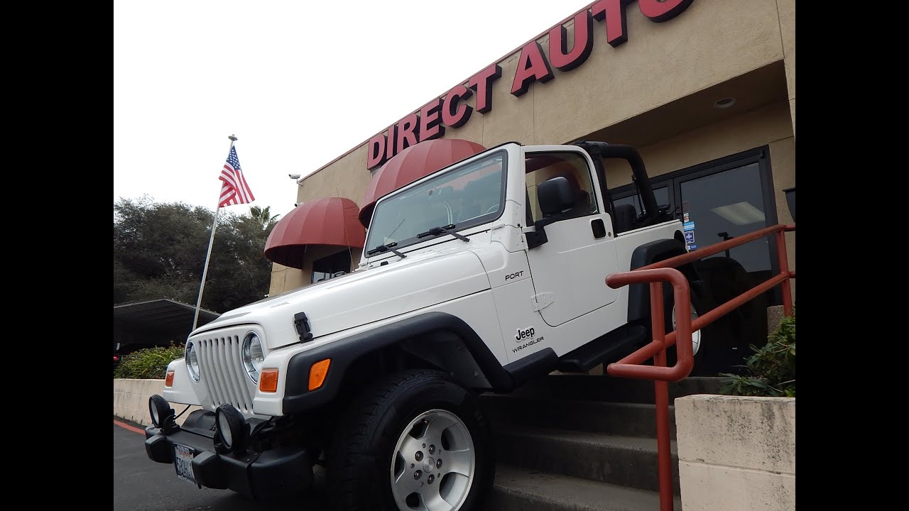 2003 Jeep Wrangler TJ Sport 4X4 with 5 speed manual transmission video