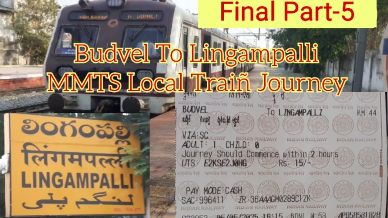Local Mmts Budvel To Lingampalli .MMTS Local Train Part-5 Hyderabad Local - YouTube