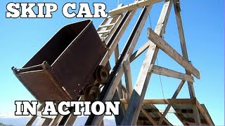 Skip Car And Headframe Demonstration - By Jay From The Laws Railroad Museum And Historic Site