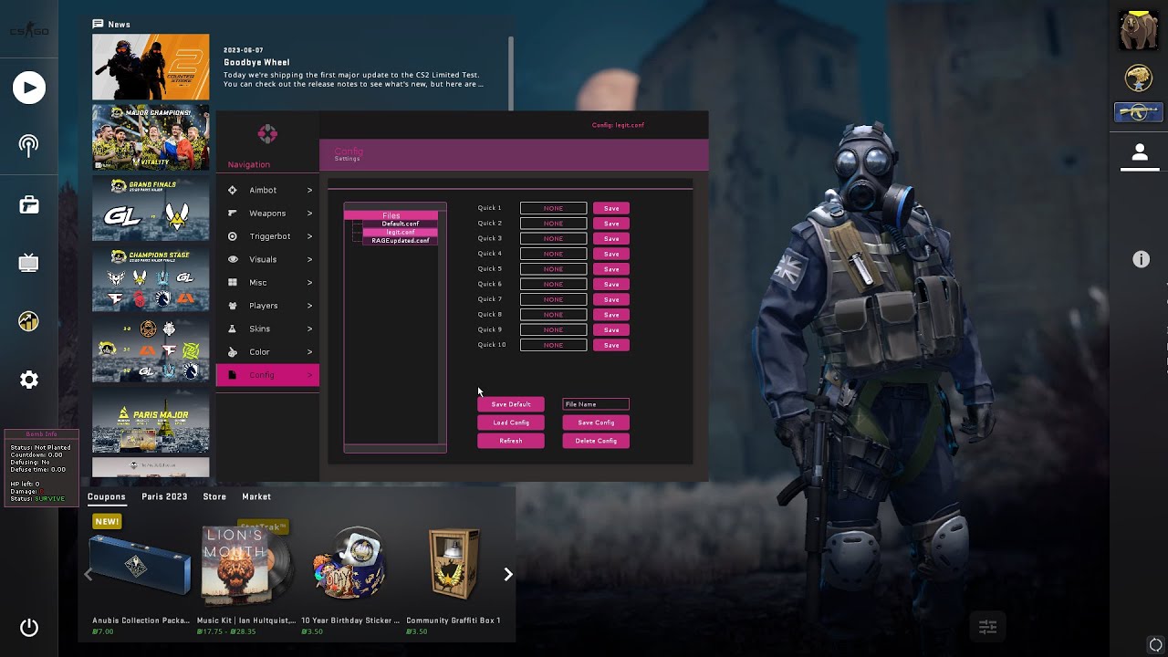 cs go mg1 rank - iniuria user gameplay(r2g) - YouTube