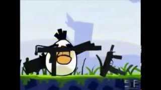 Angry Birds Vs Piggies Fighting For Eggs With Guns And Bombs