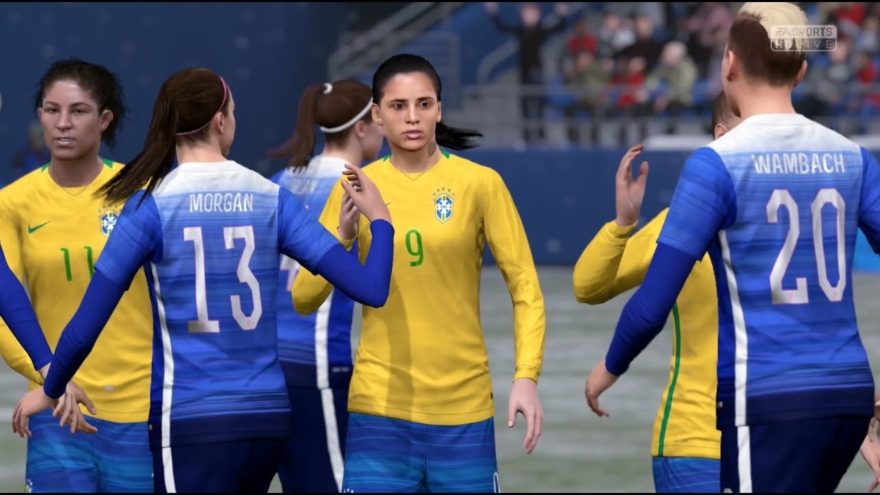 FIFA 16 Women's | United States vs Brazil (Snow Conditions) - Full Gameplay (PS4/Xbox One)