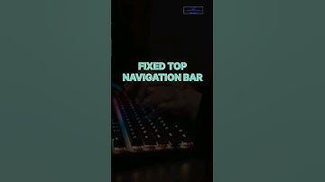 fixed Top Navbar. #coding #webdesign #css #webdevelopment #html #htmlcss #codindia #html5 #css3 #fyp