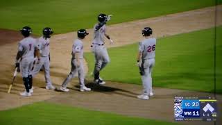 Lake County Captains' Nolan Schubart hits grand slam home run vs. West Michigan Whitecaps, 6/30/26