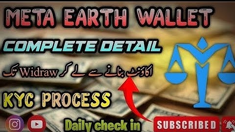 How to create Account Meta Earth Wallet // KYC Process // Daily check in Me Pass (Meta Earth) Method