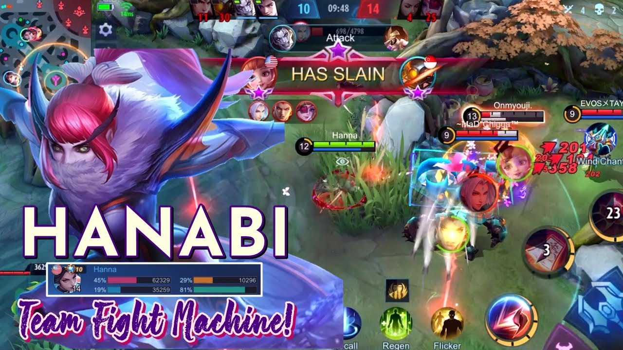 Team Fight Machine Top Global Hanabi - Mlbb - Solo - Rank
