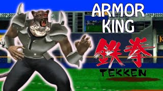 ARMOR KING Arcade Medium Playthrough - TEKKEN PS1 CLASSIC