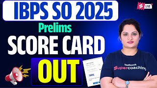 Famous IBPS SO 2025 Score Card Out Check Now ✅| IBPS SO Pre 2025 Result Out | IBPS SO Cut Off Details Net Worth