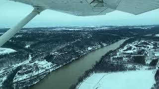 Flying over Purdue, landing at KLAF