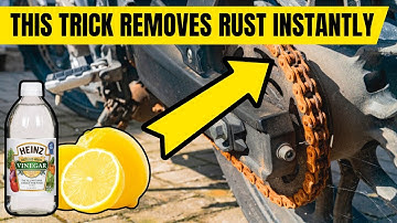 Easiest Way to Remove Rust from a Bike Chain🚴‍♂️(With Household Items!)