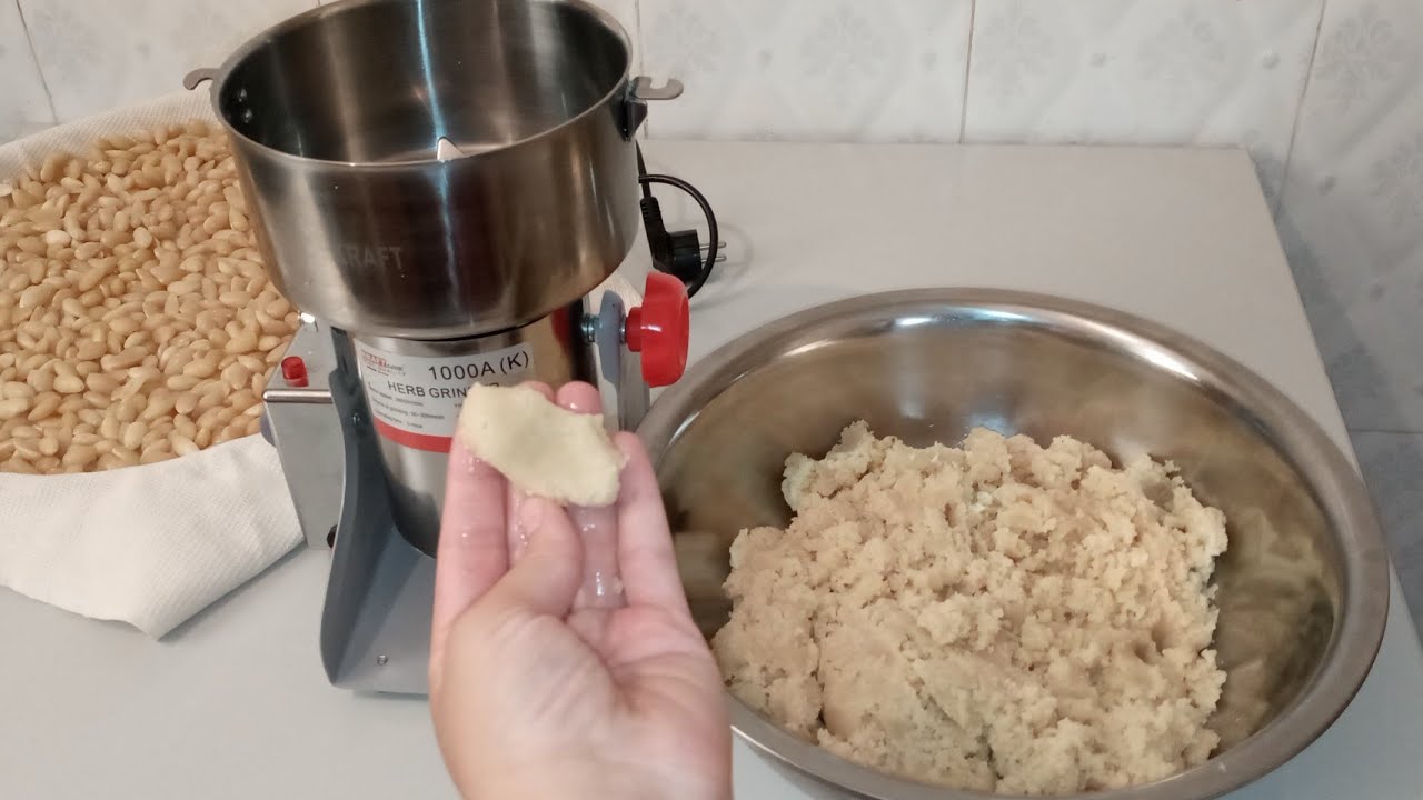 أسهل طريقة لطحن اللوز ،عقدة معلكة ،طريقة تنظيف الآلة 