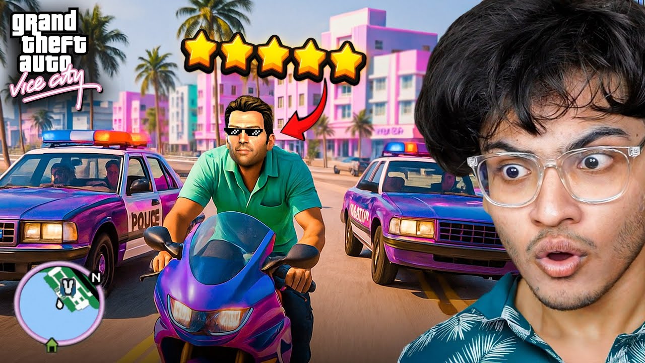 I BECAME MOST WANTED CRIMINAL | GTA VICE CITY #5