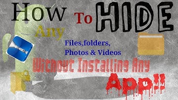 how to hide Any photos & videos on android without  App!! ||Android tips & tricks||