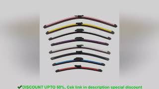 Colorful Push Button 19mm Car Windshield Wiper blades Universal Soft Double layer Rubber Frameless screenshot 5