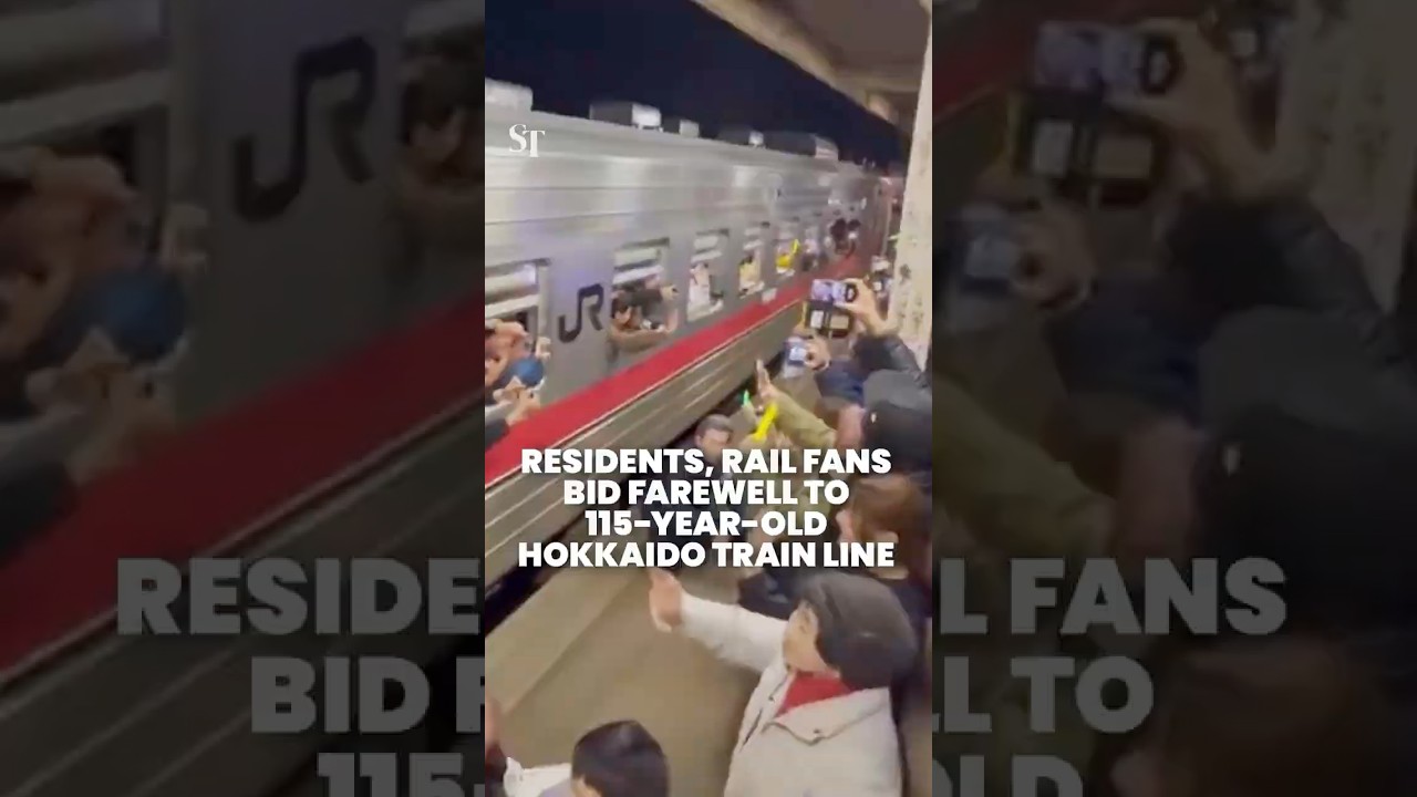An emotional farewell as 115-year-old Hokkaido train line ends