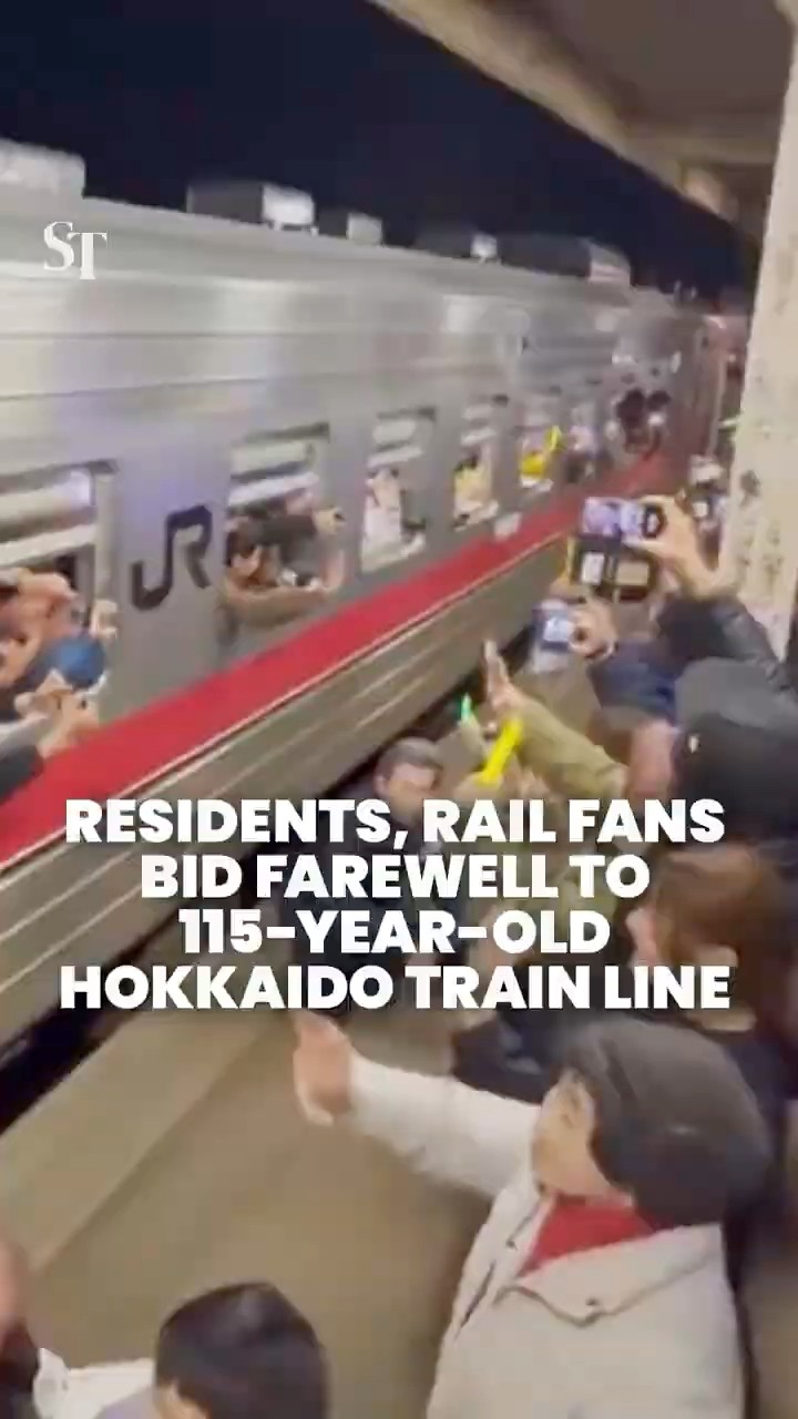 An emotional farewell as 115-year-old Hokkaido train line ends