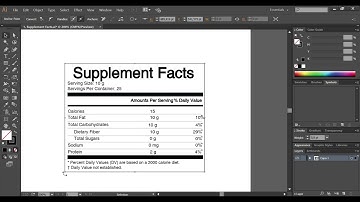 🔥EDITABLE Supplement Facts Label Template AI Format - Download Customizable Design
