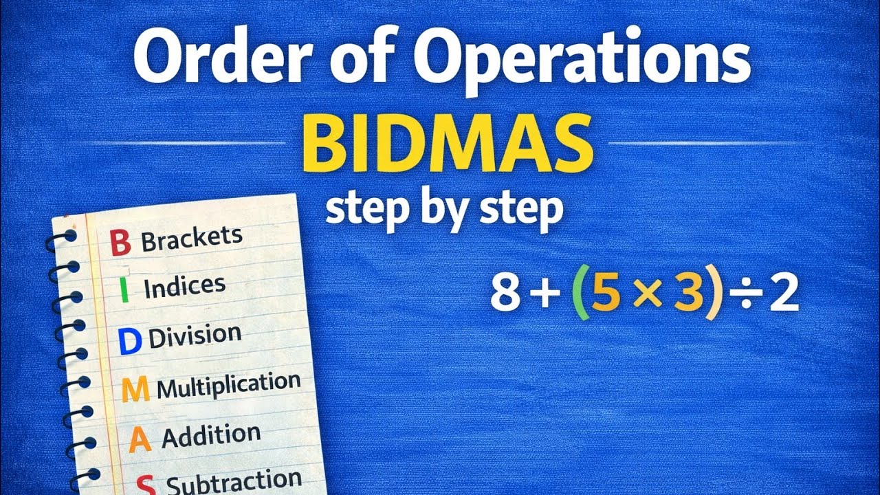 Order of Operations Made Easy, BIDMAS Explained Clearly Step by Step