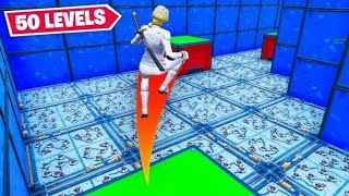 Fortnite *50 Level Default Deathrun* Map Code and Gameplay!! (Fortnite Creative)