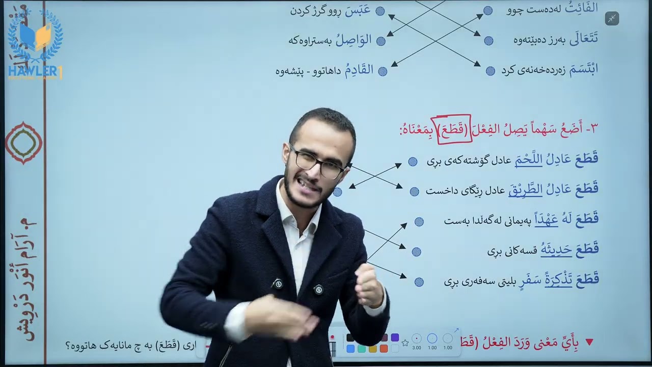 عەرەبی 9 - مروان مقصود لەک - الوحدة الثانية - وانەی سێزدە - الدمعة الأخيرة 1