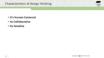 characteristics of design thinking