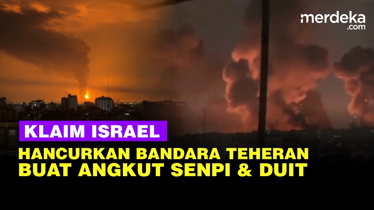 Serangan Terbaru Israel, Klaim Hancurkan Bandara Teheran Dipakai Angkut Senpi & Duit ke Militan
