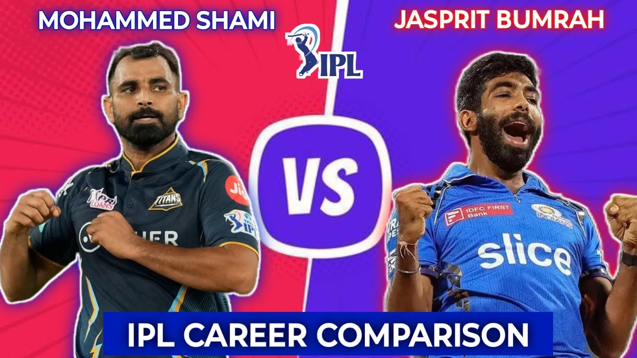 Mohammed Shami VS Jasprit Bumrah IPL Career Comparison/Match, Innings, Wickets, Avg, Sr, Eco, Maiden