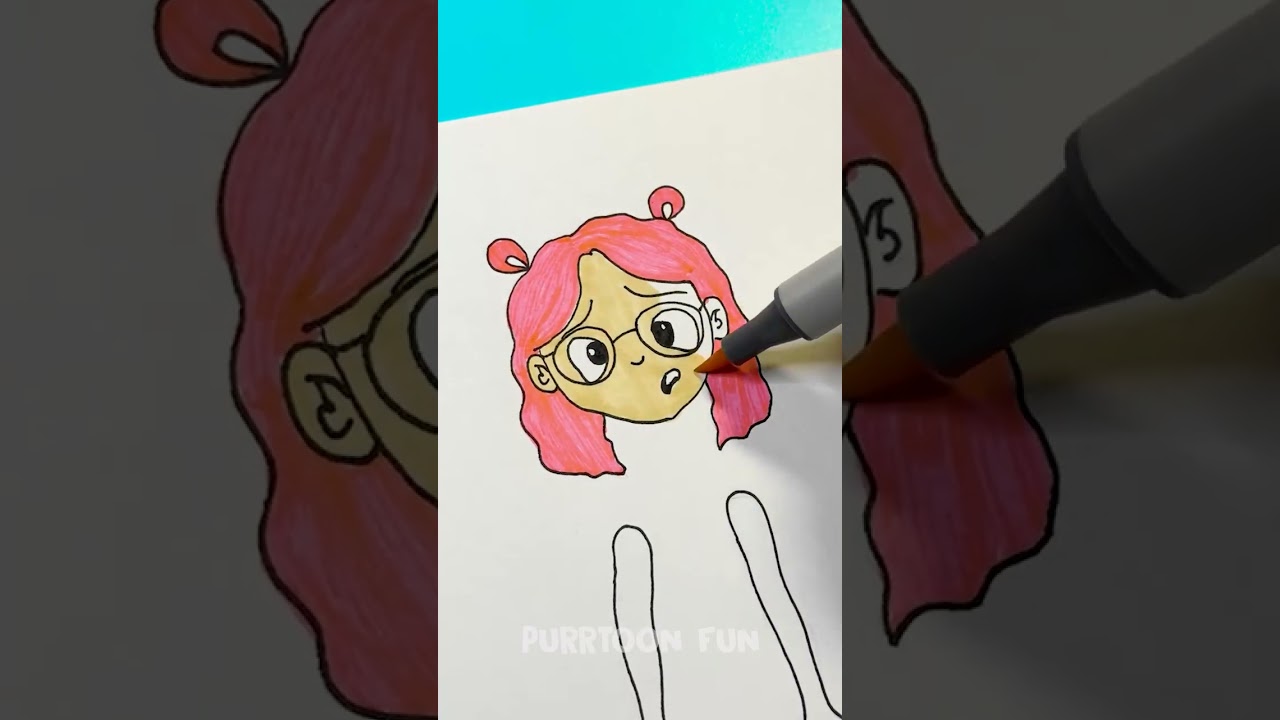 💖 Make Your Own Mini Me! 😄 Cute Paper Doll Art Tutorial! 🎨✨