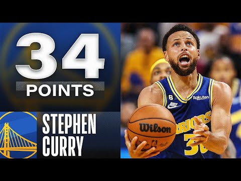 Stephen Curry's 34 PT Performance - 5 Made Threes 👀