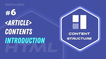 Master HTML in Darija Arabic #6 Article Contents Element (article) Intro