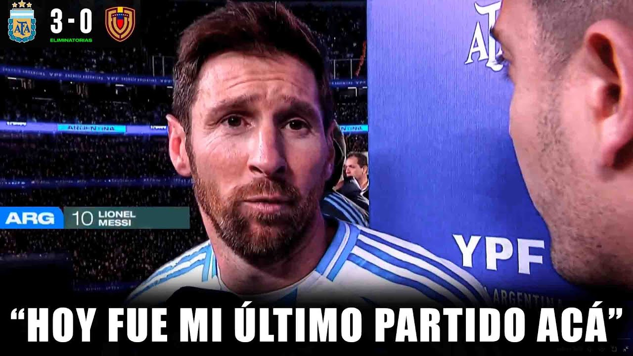 Argentina despide a Messi
