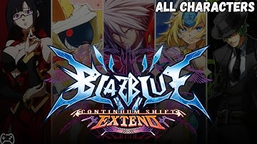 BlazBlue Continuum Shift Extend - All Characters (PSP)