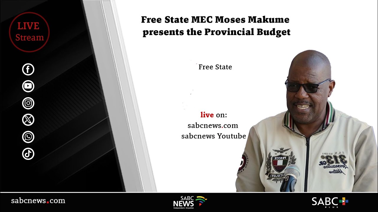Free State MEC Moses Makume presents the Provincial Budget