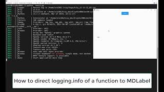 Kivy Tips: How to direct logging.info() of a function to MDLabel in real-time
