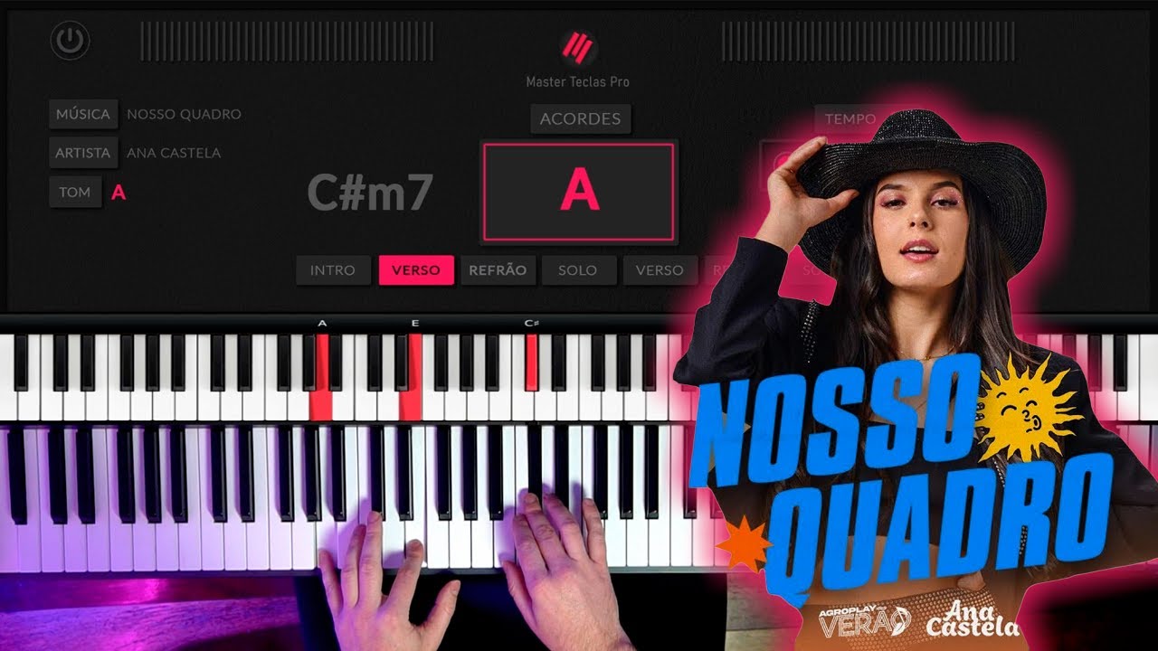 MC Bruninho - Jogo do Amor - Piano tutorial - MASTER TECLAS 