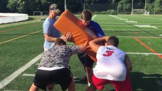 Offensive Line Double Team Drill #1