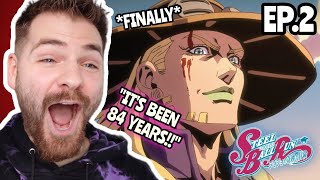 OMFG... PEAK IS BACK!! | STEEL BALL RUN - EPISODE 2  | JOJO'S BIZARRE ADVENTURE *PART 7* | REACTION!
